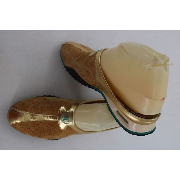 Cole Haan 6b Tan & Gold Slip On Mule - Picture 1 of 11